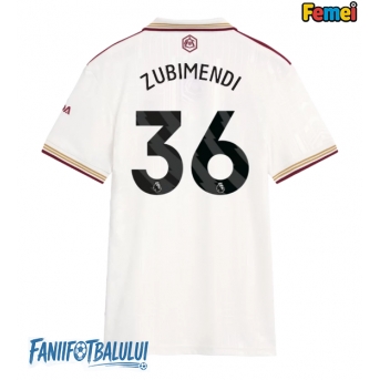 Arsenal Martin Zubimendi #36 Tricou Fotbal Replică 2025-26 Femei Treilea